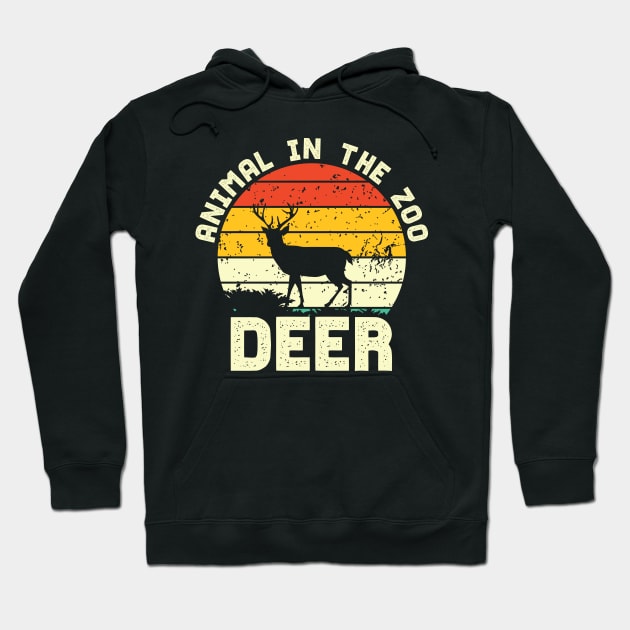 deer animal in the zoo Hoodie by Mako Design 